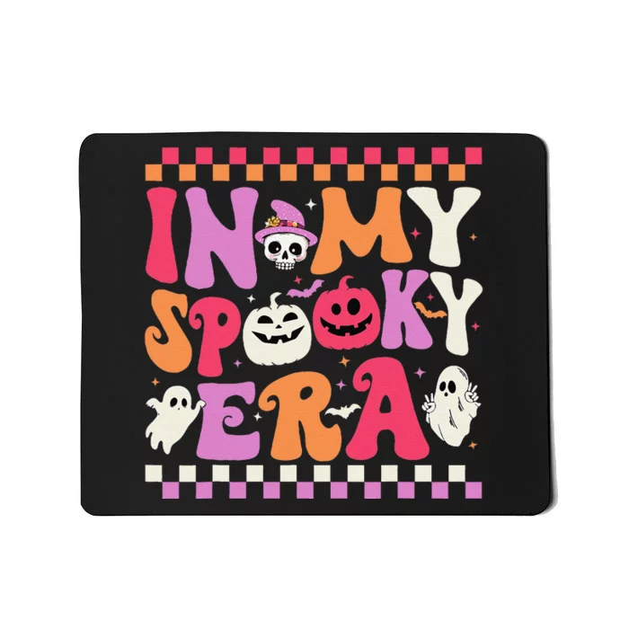 In My Spooky Era Halloween Ghost Groovy Hippie Halloween Mousepad