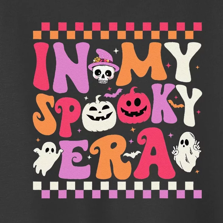 In My Spooky Era Halloween Ghost Groovy Hippie Halloween Toddler T-Shirt