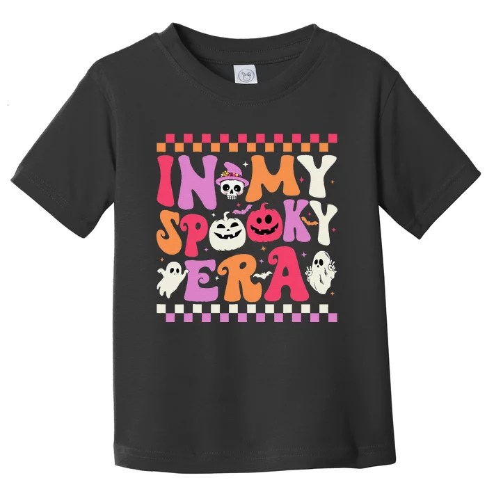 In My Spooky Era Halloween Ghost Groovy Hippie Halloween Toddler T-Shirt