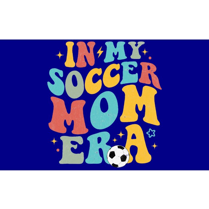 In My Soccer Mom Era Trendy Soccer Mom Funny Vintage Groovy Bumper Sticker