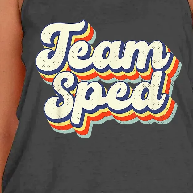 Inclusion Matters Special Education Team Sped Squad Teacher Women's Knotted Racerback Tank