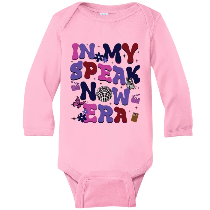 In My Speak Now Era Speaknow Ts Ts Baby Long Sleeve Bodysuit