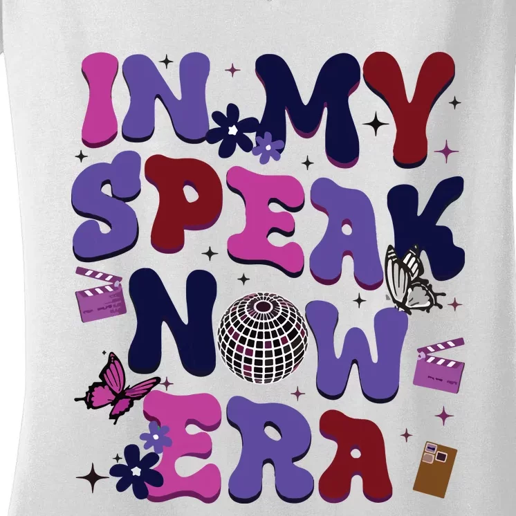 In My Speak Now Era Speaknow Ts Ts Women's V-Neck T-Shirt