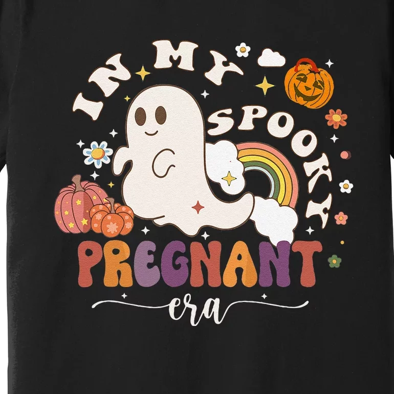 In My Spooky Pregnant Era Ghost Halloween Pregnant Premium T-Shirt