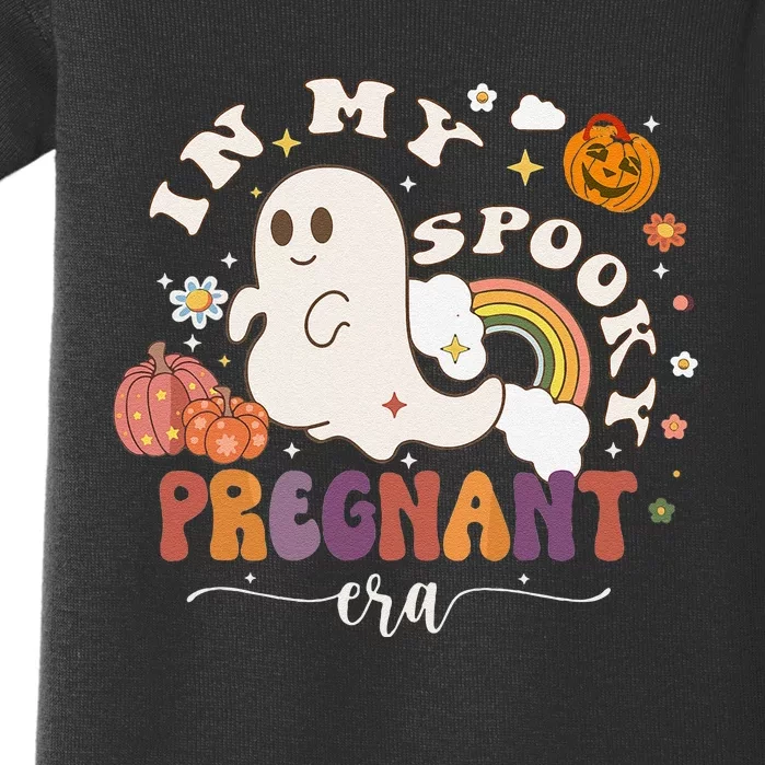 In My Spooky Pregnant Era Ghost Halloween Pregnant Baby Bodysuit