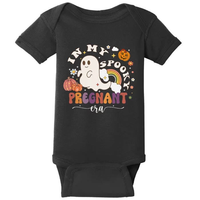 In My Spooky Pregnant Era Ghost Halloween Pregnant Baby Bodysuit