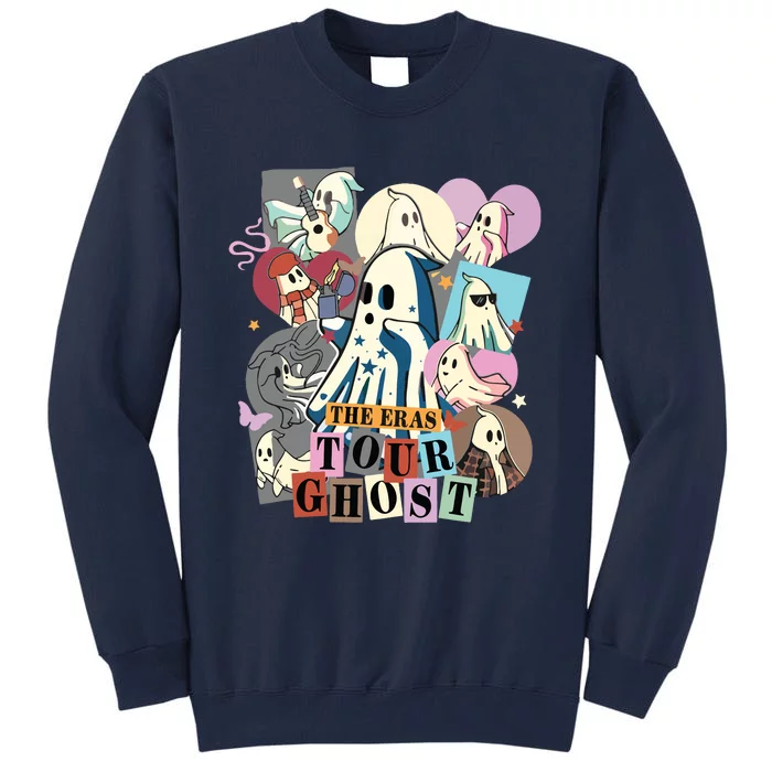 In My Spooky Era Groovy Hippie Halloween Ghost Tall Sweatshirt