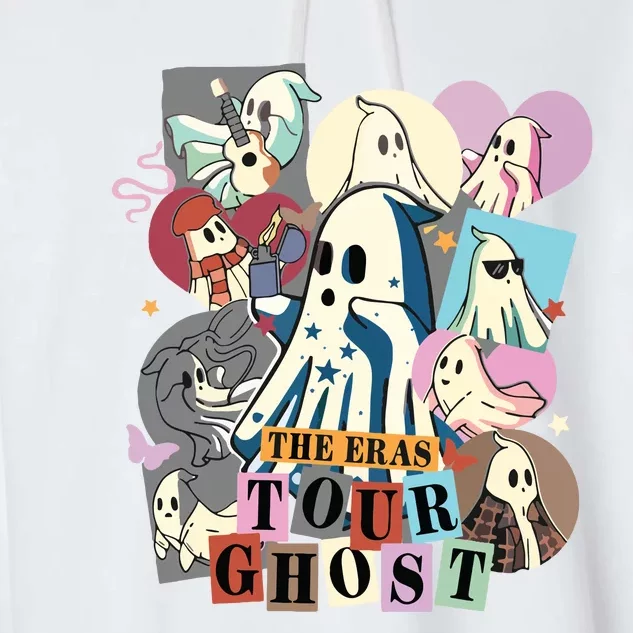 In My Spooky Era Groovy Hippie Halloween Ghost Garment-Dyed Fleece Hoodie