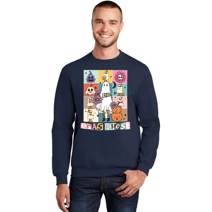 In My Spooky Era Groovy Hippie Halloween Ghost Tall Sweatshirt