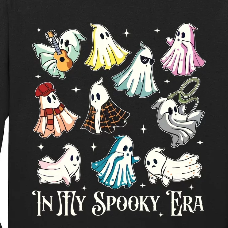 In My Spooky Era Music Lover Cute Ghost Halloween Costume Tall Long Sleeve T-Shirt