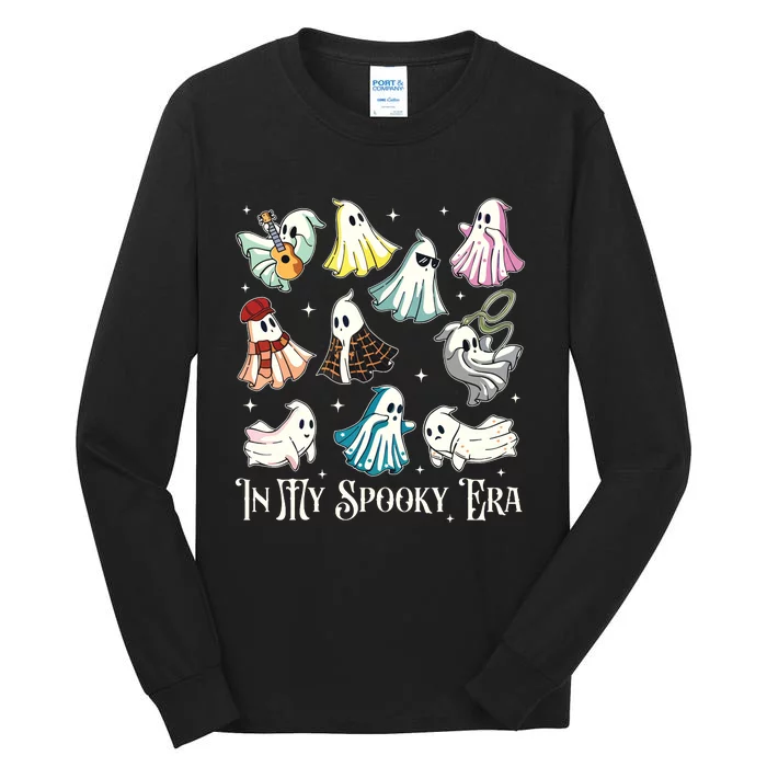 In My Spooky Era Music Lover Cute Ghost Halloween Costume Tall Long Sleeve T-Shirt