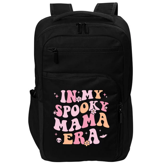 In My Spooky Mama Era Retro Halloween Witchy One Spooky Mom Impact Tech Backpack