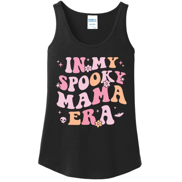 In My Spooky Mama Era Retro Halloween Witchy One Spooky Mom Ladies Essential Tank