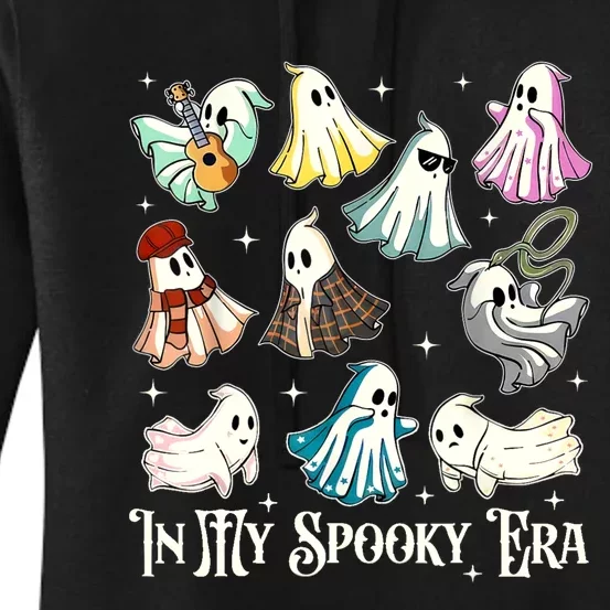 In My Spooky Era Music Lover Cute Ghost Halloween Costume Women's Pullover Hoodie