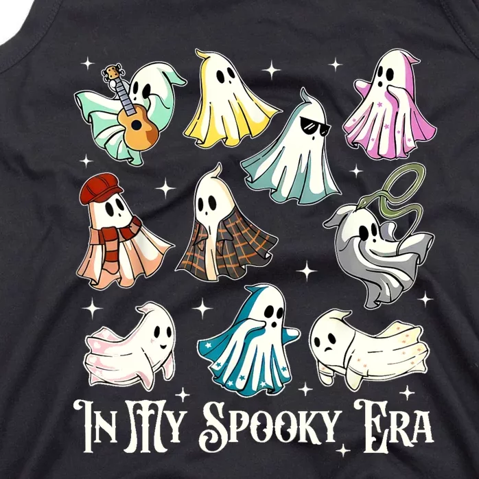 In My Spooky Era Music Lover Cute Ghost Halloween Costume Tank Top