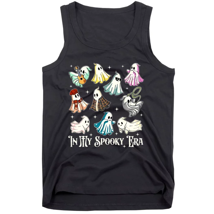 In My Spooky Era Music Lover Cute Ghost Halloween Costume Tank Top