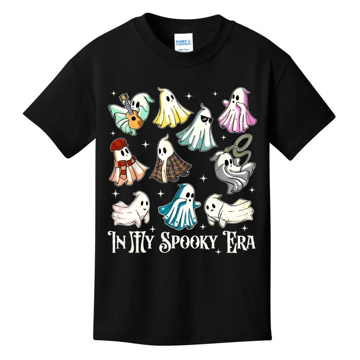 In My Spooky Era Music Lover Cute Ghost Halloween Costume Kids T-Shirt