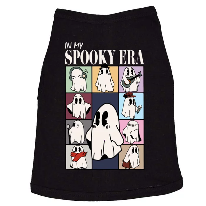 In My Spooky Era Spooky Season Funny Ghost Retro Halloween Doggie Tank