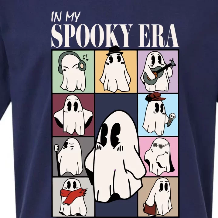 In My Spooky Era Spooky Season Funny Ghost Retro Halloween Sueded Cloud Jersey T-Shirt