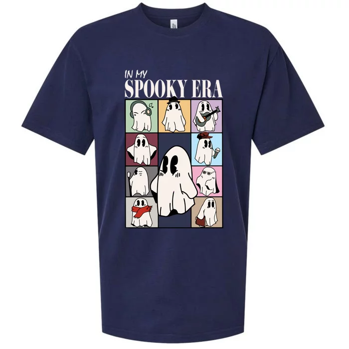 In My Spooky Era Spooky Season Funny Ghost Retro Halloween Sueded Cloud Jersey T-Shirt