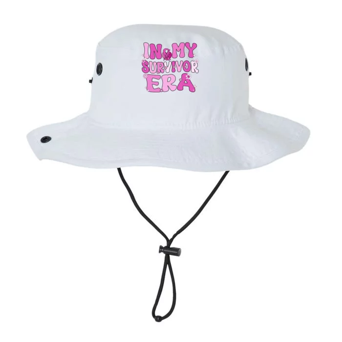 In My Survivor Era Retro Groovy Breast Cancer Awareness Meaningful Gift Legacy Cool Fit Booney Bucket Hat