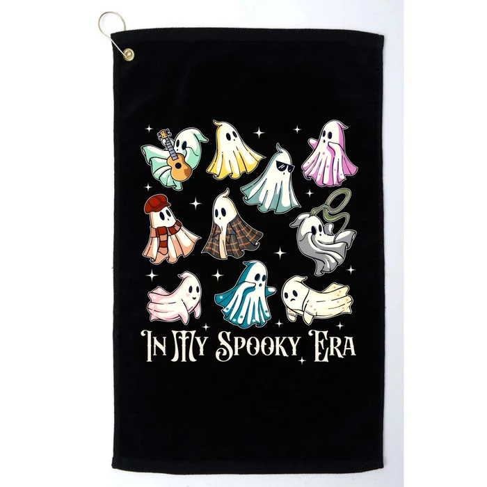 In My Spooky Era Music Lover Cute Ghost Halloween Costume Platinum Collection Golf Towel