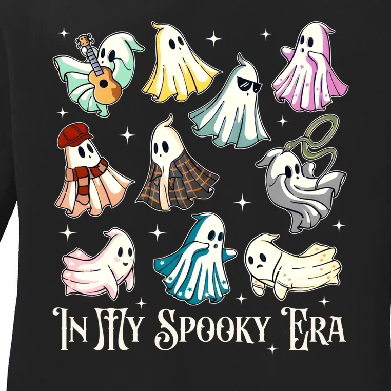 In My Spooky Era Music Lover Cute Ghost Halloween Costume Ladies Long Sleeve Shirt