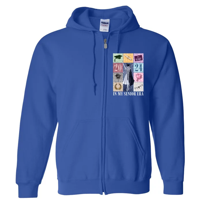 In My Senior Era Class Of 2024 Last Day School Graduate Gift Full Zip Hoodie