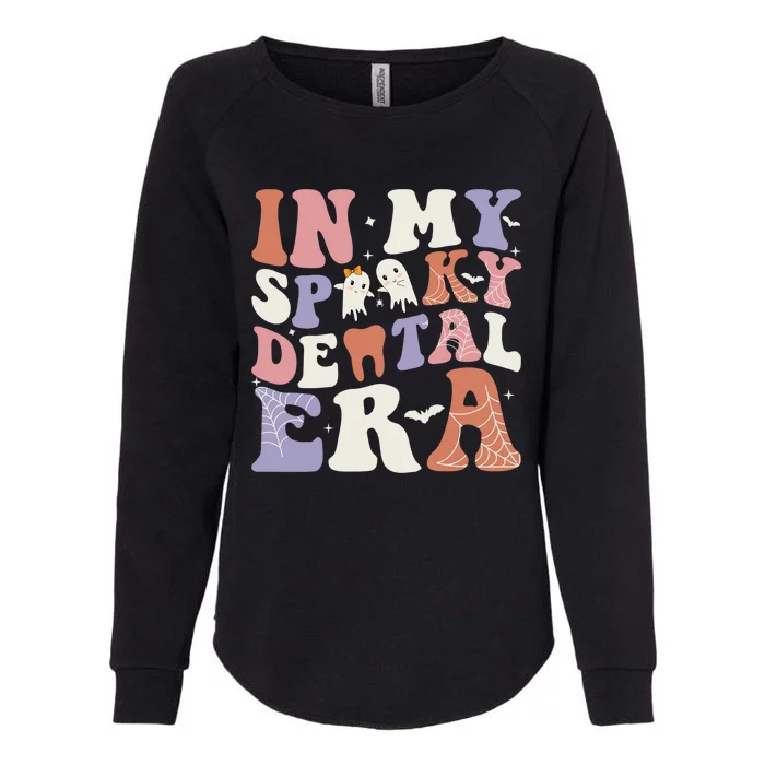 In My Spooky Dental Era Retro Dentist Dental Squad Halloween Funny Gift Womens California Wash Sweatshirt