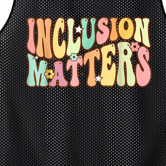 Inclusion Matters Special Education Autism Awareness Teacher Mesh Reversible Basketball Jersey Tank