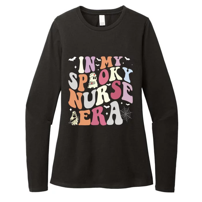 In My Spooky Nurse Era Halloween Groovy Witchy Spooky Nurse Womens CVC Long Sleeve Shirt