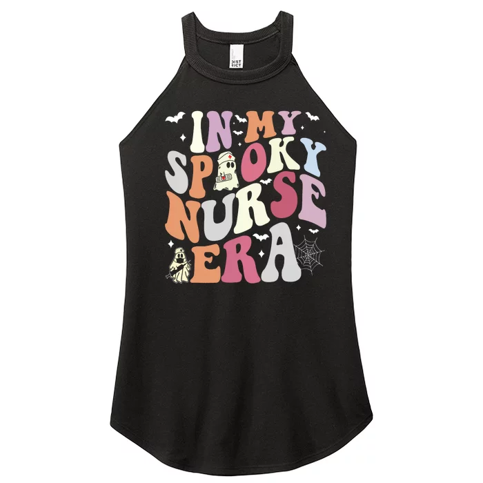 In My Spooky Nurse Era Halloween Groovy Witchy Spooky Nurse Women’s Perfect Tri Rocker Tank