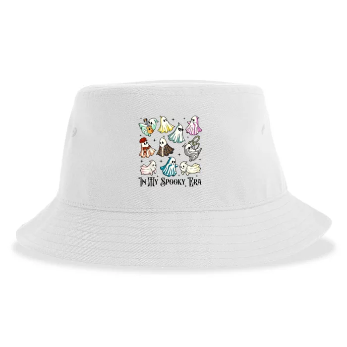 In My Spooky Era Music Lover Cute Ghost Halloween Costume Sustainable Bucket Hat