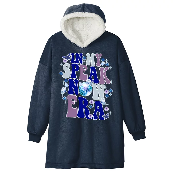 In My Speak Now Era Cute Gift Disco Hooded Wearable Blanket