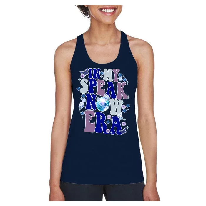 In My Speak Now Era Cute Gift Disco Women's Racerback Tank