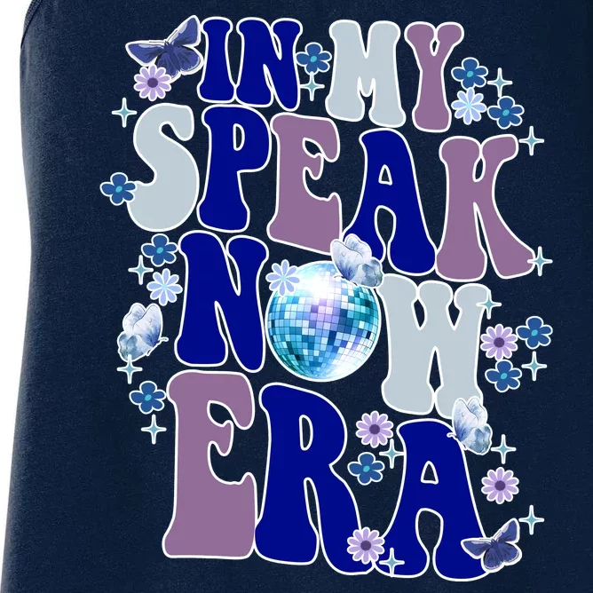 In My Speak Now Era Cute Gift Disco Women's Racerback Tank