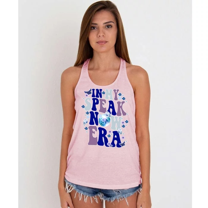 In My Speak Now Era Cute Gift Disco Women's Knotted Racerback Tank