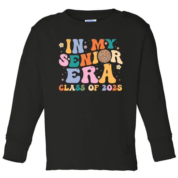 In My Senior Era Class Of 2025 High School Graduation 2025 Hoodie Toddler Long Sleeve Shirt