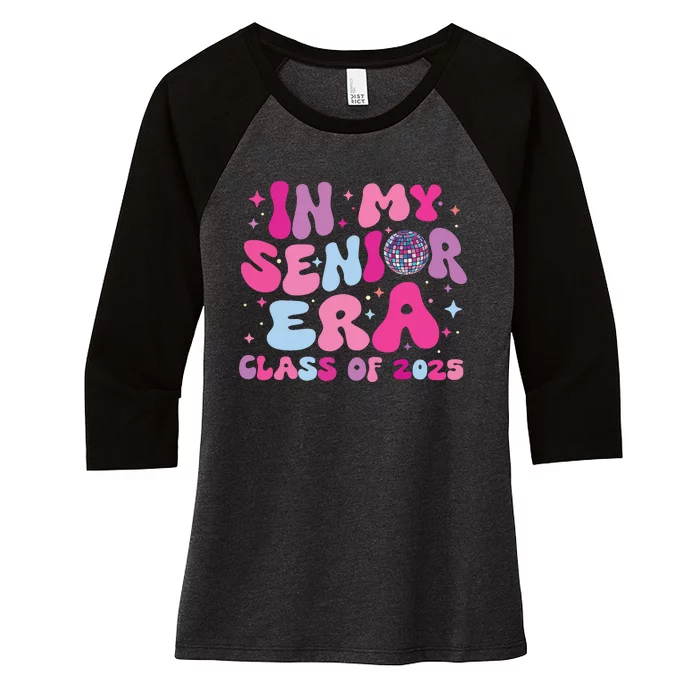 In My Senior Era Class Of 2025 Senior 2025 Women's Tri-Blend 3/4-Sleeve Raglan Shirt