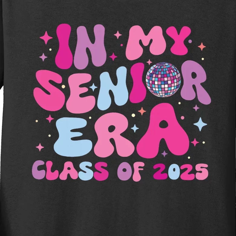 In My Senior Era Class Of 2025 Senior 2025 Kids Long Sleeve Shirt