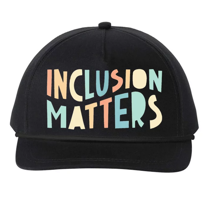 Inclusion Matters Special Education Autism Teacher Snapback Five-Panel Rope Hat