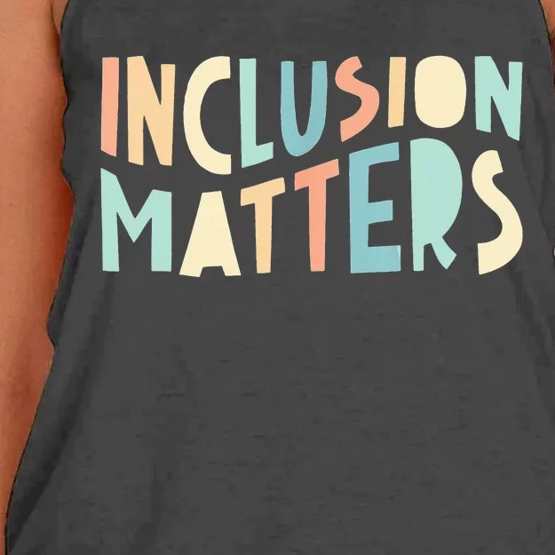 Inclusion Matters Special Education Autism Teacher Women's Knotted Racerback Tank