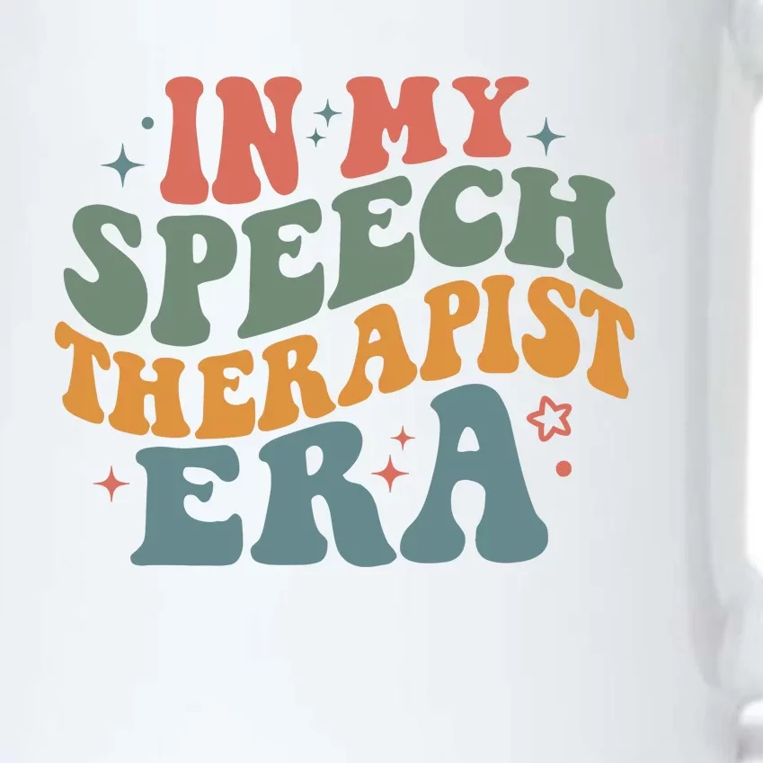 In My Speech Therapist Era Retro SLP Therapists Teacher Black Color Changing Mug