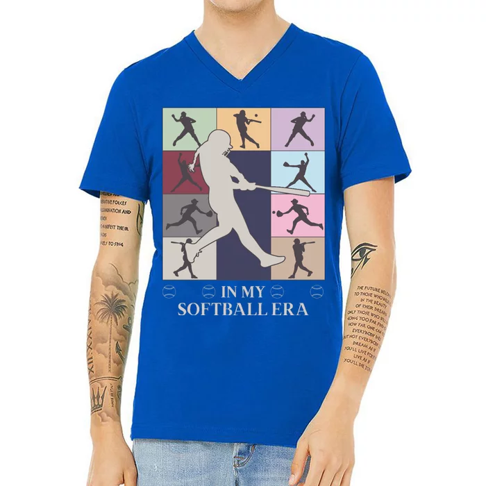 In My Softball Era V-Neck T-Shirt