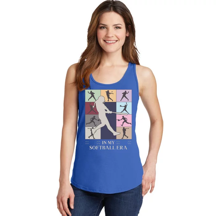 In My Softball Era Ladies Essential Tank