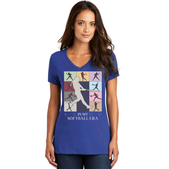 In My Softball Era Women's V-Neck T-Shirt