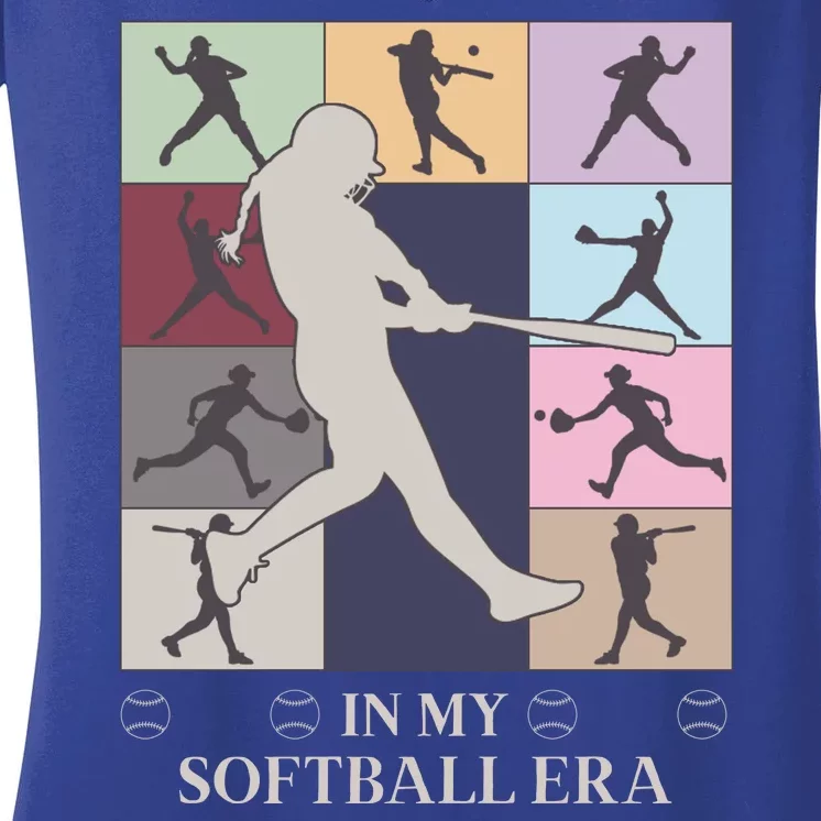 In My Softball Era Women's V-Neck T-Shirt