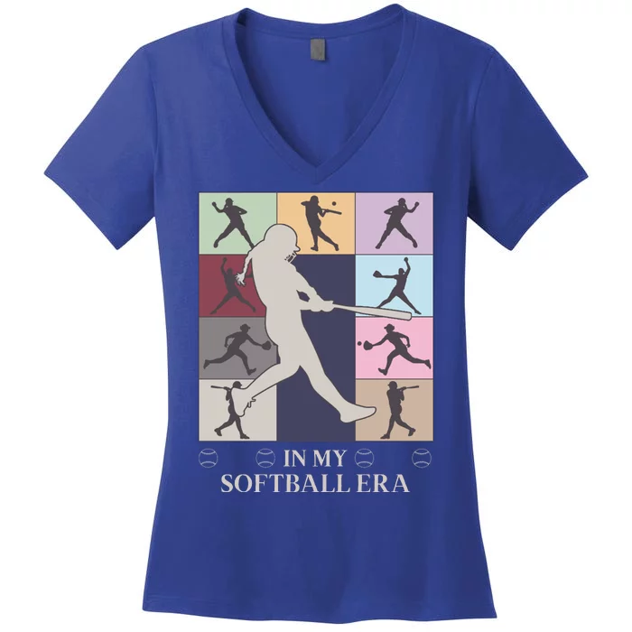 In My Softball Era Women's V-Neck T-Shirt