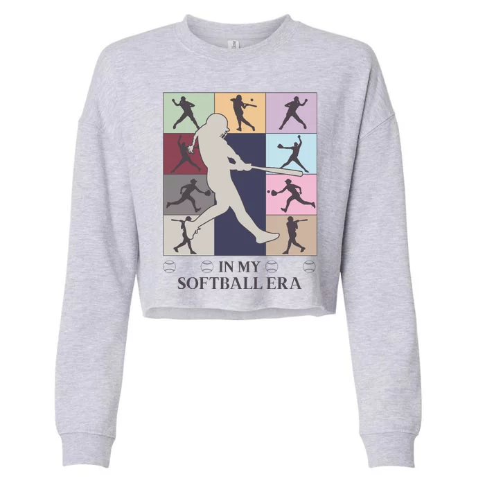 In My Softball Era Cropped Pullover Crew