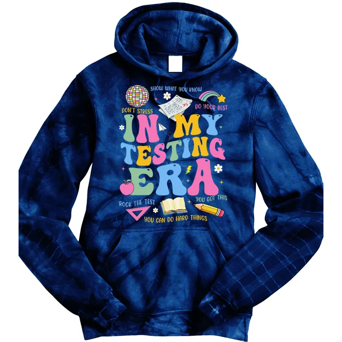 In My State Testing Era Teachers Funny Test Day Tie Dye Hoodie